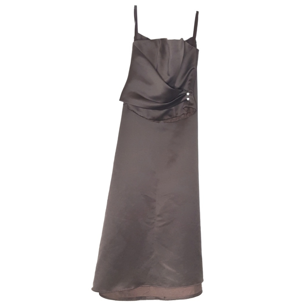 Mori Lee brown 2 piece prom/bridesmaids dress 3/4